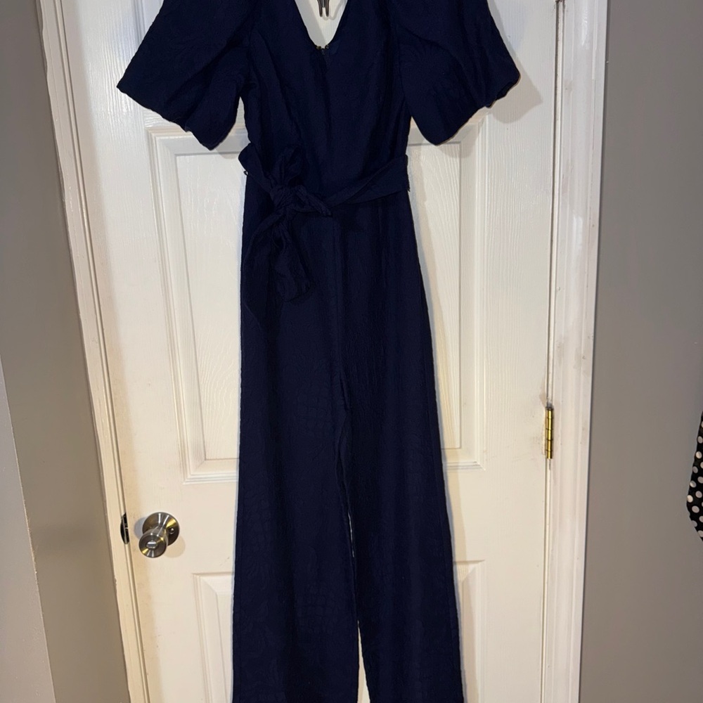 Lilly Pulitzer Navy Jumpsuit with Belt
